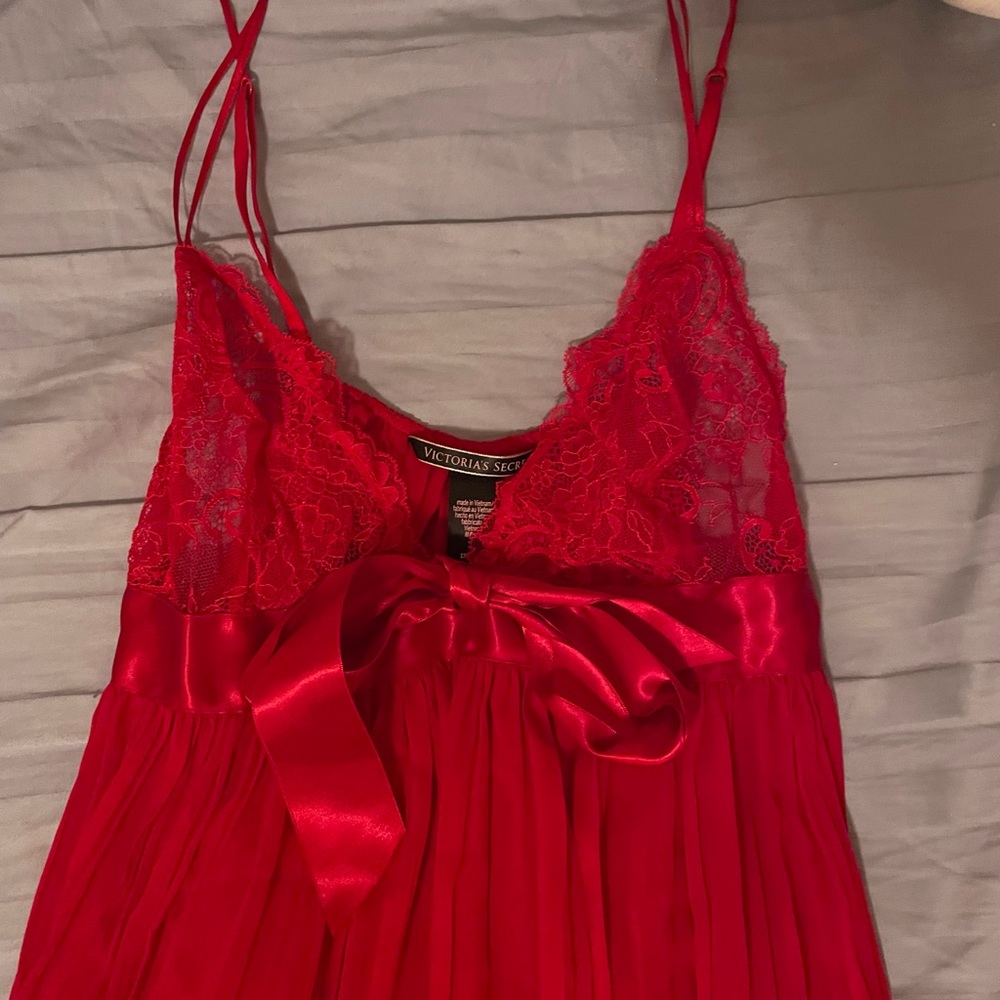 Stunning Lace Red Lingerie Gown